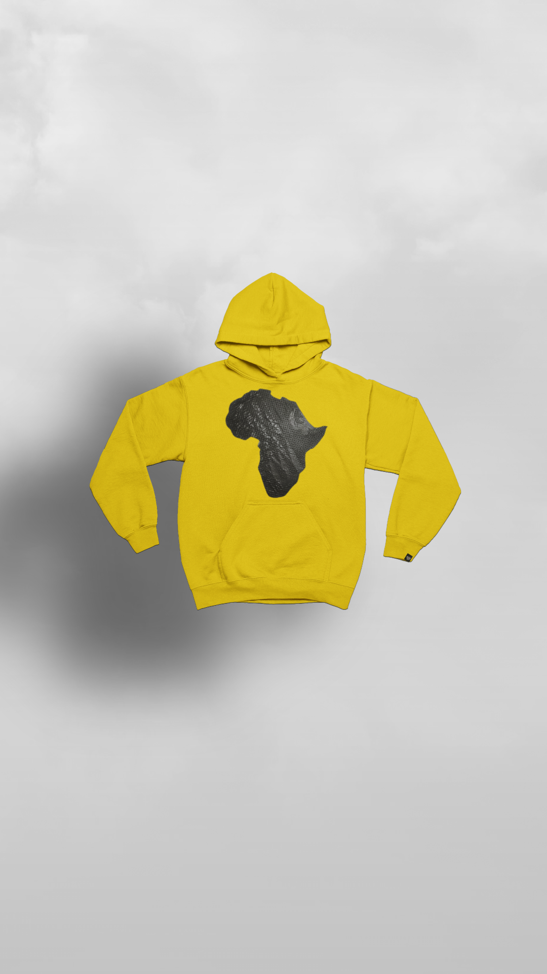 "Akwaaba" Yellow Ankara Africa Hoodie - Afro Soca Love Supply