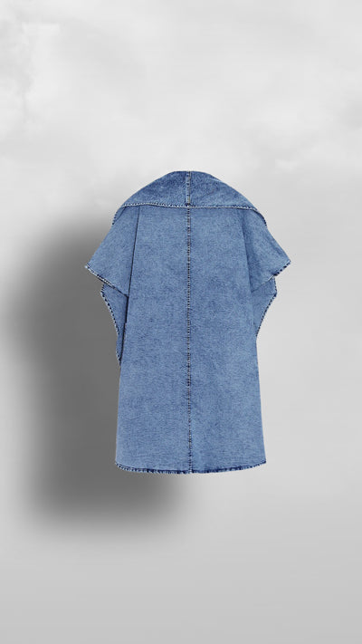 "Enwu" Oversized Denim Jacket - Afro Soca Love Supply