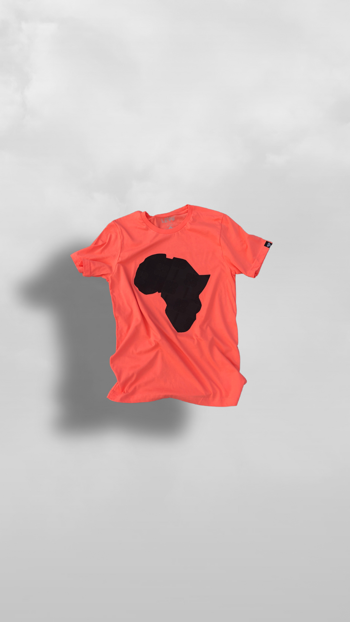 "Akwaaba" Youth Unisex Pink Ankara Africa Tee - Afro Soca Love Supply
