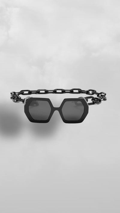 "Chèn" Chained Sunglasses - Black Afro Soca Love Supply