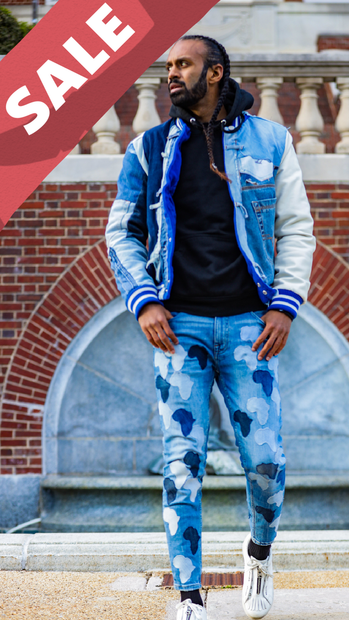 "Odogwu" Africa All Over Jeans On Jeans Unisex - Afro Soca Love Supply