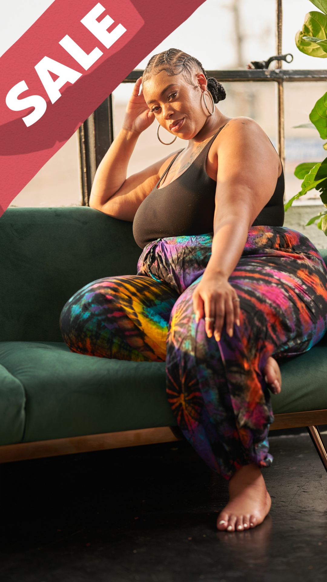 "Rangi" Tye Die Oversized Pant - Afro Soca Love Supply