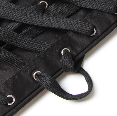 "Ominira" Black on Black Laced Up Pants - Afro Soca Love Supply