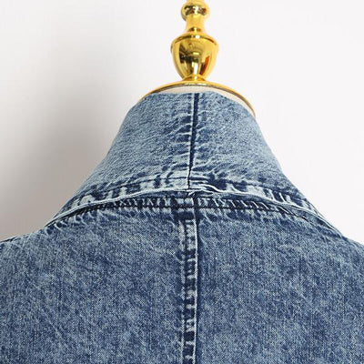 "Enwu" Oversized Denim Jacket - Afro Soca Love Supply